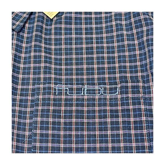 Fubu The Collection Plaid Long Sleeved Dress Shirt Men’s Size 16/18 NWT - Picture 7 of 9